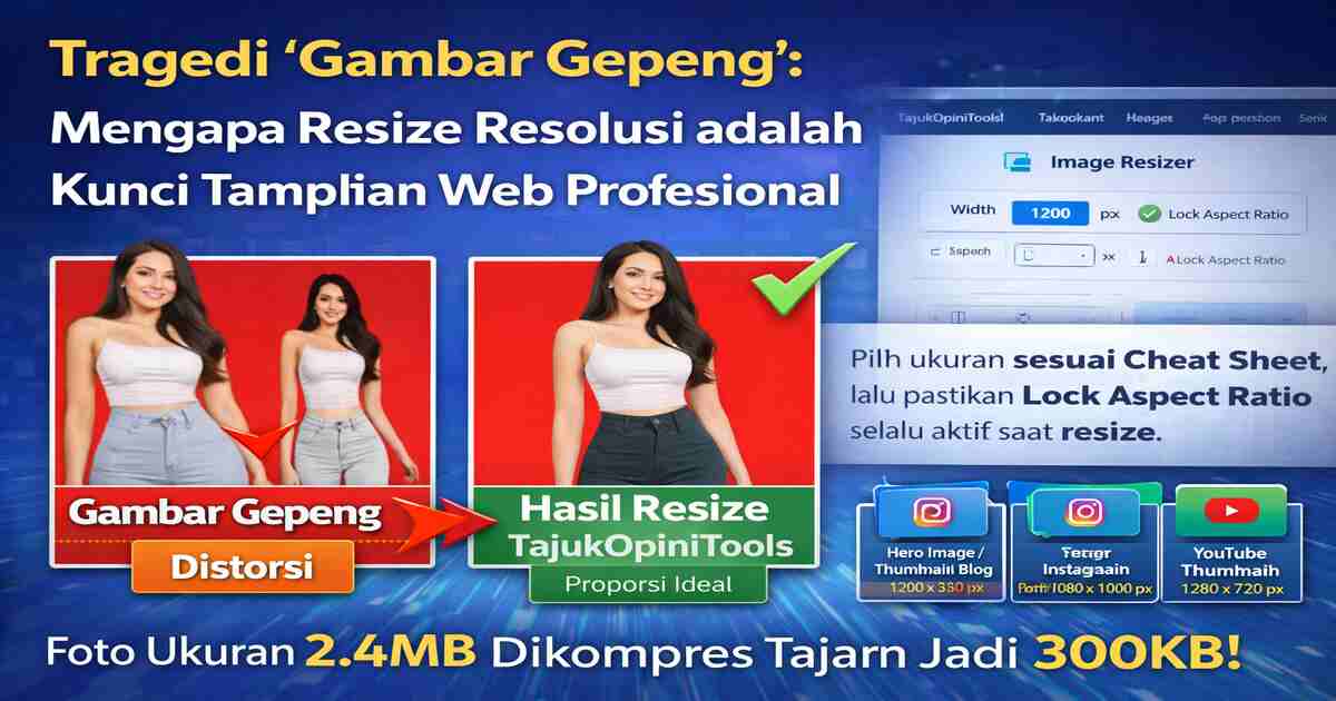 Panduan Resize Gambar Online: Daftar Ukuran Standar Sosmed & Blog 2026