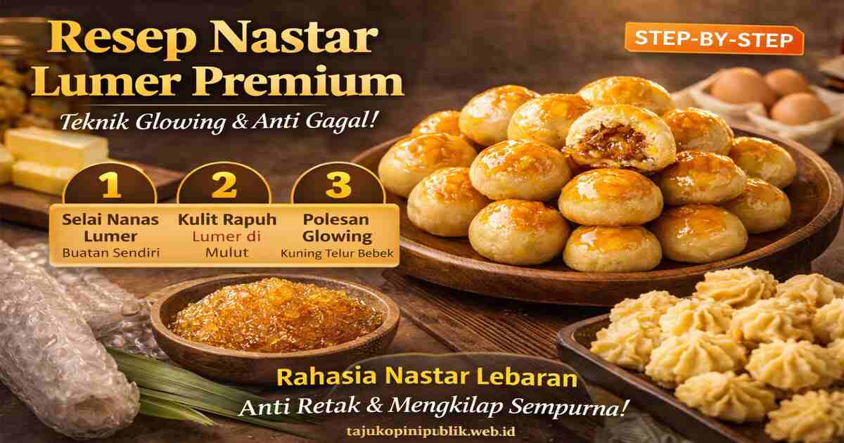 Resep Nastar Lumer Premium 2026: Rahasia Selai Legit dan Teknik Glowing Tanpa Retak